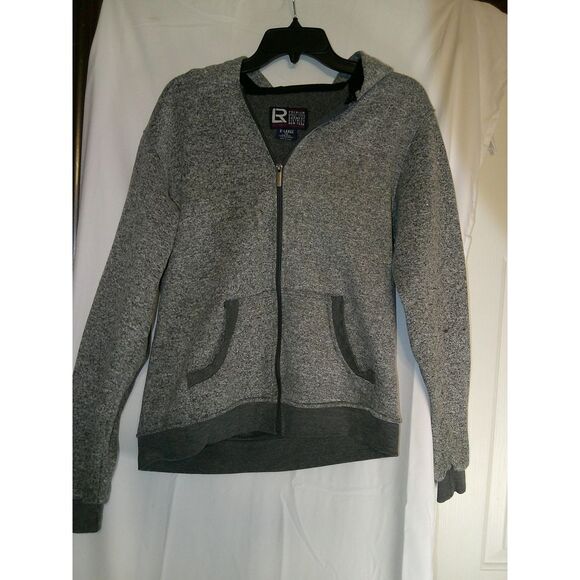 LR Scoop Premium NY Heather Gray Full-Zip Hoodie‎ Sweatshirt Casual Comfort YXL - Picture 1 of 3